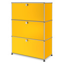 USM Haller Highboard M, Customisable, Golden yellow RAL 1004, With drop-down door, With drop-down door, With drop-down door