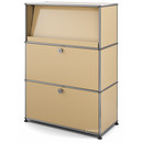 USM Haller Highboard M with Angled Shelf, USM beige