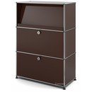 USM Haller Highboard M with Angled Shelf, USM brown