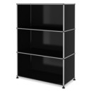 USM Haller Highboard M open, Graphite black RAL 9011