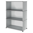 USM Haller Highboard M open, USM matte silver