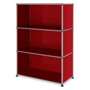 USM Haller Highboard M open, USM ruby red