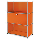 USM Haller Highboard M with 1 Drop-down Door, Pure orange RAL 2004