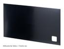 USM Haller Panel With Cable Cut-Out, 75 x 35 cm, Graphite black RAL 9011, Bottom left