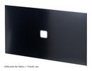 USM Haller Panel With Cable Cut-Out, 75 x 35 cm, Graphite black RAL 9011, Centre centre