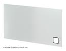 USM Haller Panel With Cable Cut-Out, 75 x 35 cm, Light grey RAL 7035, Bottom left