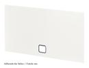 USM Haller Panel With Cable Cut-Out, 35 x 35 cm, Pure white RAL 9010, Bottom centre