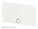 USM Haller Panel With Cable Cut-Out, 75 x 35 cm, Pure white RAL 9010, Bottom centre