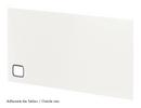 USM Haller Panel With Cable Cut-Out, 75 x 35 cm, Pure white RAL 9010, Bottom right