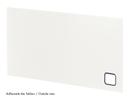 USM Haller Panel With Cable Cut-Out, 75 x 35 cm, Pure white RAL 9010, Bottom left