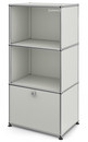 USM Haller Highboard for Kids with 1 Drop-down Door, Light grey RAL 7035