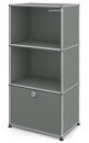 USM Haller Highboard for Kids with 1 Drop-down Door, Mid grey RAL 7005