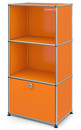 USM Haller Highboard for Kids with 1 Drop-down Door, Pure orange RAL 2004