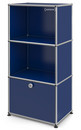 USM Haller Highboard for Kids with 1 Drop-down Door, Steel blue RAL 5011