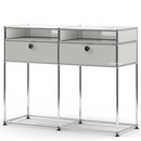 USM Haller Console Table, Light grey RAL 7035