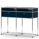 USM Haller Console Table, Steel blue RAL 5011