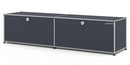 USM Haller Lowboard L with 2 Drop-down Doors, Anthracite RAL 7016