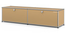 USM Haller Lowboard L with 2 Drop-down Doors, USM beige