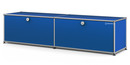 USM Haller Lowboard L with 2 Drop-down Doors, Gentian blue RAL 5010