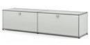 USM Haller Lowboard L with 2 Drop-down Doors, Light grey RAL 7035