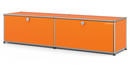 USM Haller Lowboard L with 2 Drop-down Doors, Pure orange RAL 2004