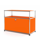 USM Haller Lowboard M with Extension, Customisable, Pure orange RAL 2004, With drop-down door, With cable entry hole top centre
