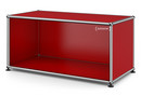 USM Haller Lowboard M open, USM ruby red