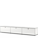 USM Haller Lowboard XL, Customisable, Pure white RAL 9010, With 3 drop-down doors, 35 cm