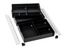 USM Inos Organising Tray C4 for A6 Drawer (Mobile Pedestal), Graphite black RAL 9011