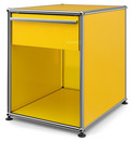 USM Haller Bedside Table with Drawer, Golden yellow RAL 1004, Large (H 54 x W 42,5 x D 53 cm)
