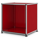 USM Haller Side Table Open, USM ruby red