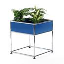 USM Haller Plant Side Table Type 2, Gentian blue RAL 5010, 50 cm