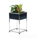 USM Haller Plant Side Table Type 2, Steel blue RAL 5011, 35 cm