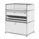 USM Haller Surgery Sideboard, Light grey RAL 7035, All compartments with a lock