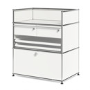 USM Haller Surgery Sideboard, Pure white RAL 9010, All compartments with a lock