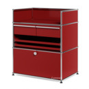 USM Haller Surgery Sideboard, USM ruby red, No locks