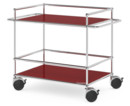 USM Haller Surgery Trolley, With bars, USM ruby red