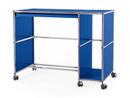 USM Haller Desktop on Castors Type 1, Gentian blue RAL 5010