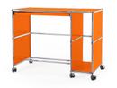 USM Haller Desktop on Castors Type 1, Pure orange RAL 2004