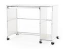 USM Haller Desktop on Castors Type 1, Pure white RAL 9010