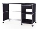 USM Haller Desktop on Castors Type 2, Graphite black RAL 9011