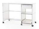 USM Haller Desktop on Castors Type 2, Pure white RAL 9010