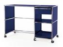 USM Haller Desktop on Castors Type 2, Steel blue RAL 5011