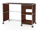 USM Haller Desktop on Castors Type 2, USM brown