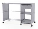 USM Haller Desktop on Castors Type 2, USM matte silver