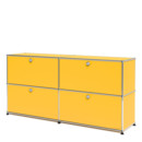 USM Haller Sideboard L, Customisable, Golden yellow RAL 1004, With 2 drop-down doors, With 2 drop-down doors