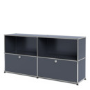 USM Haller Sideboard L with 2 Drop-down Doors, Anthracite RAL 7016