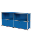 USM Haller Sideboard L with 2 Drop-down Doors, Gentian blue RAL 5010