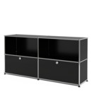 USM Haller Sideboard L with 2 Drop-down Doors, Graphite black RAL 9011