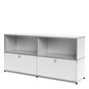 USM Haller Sideboard L with 2 Drop-down Doors, USM matte silver